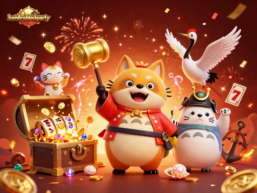 Win big at bonfireblockparty with exciting gaming action featuring vibrant characters and elements.